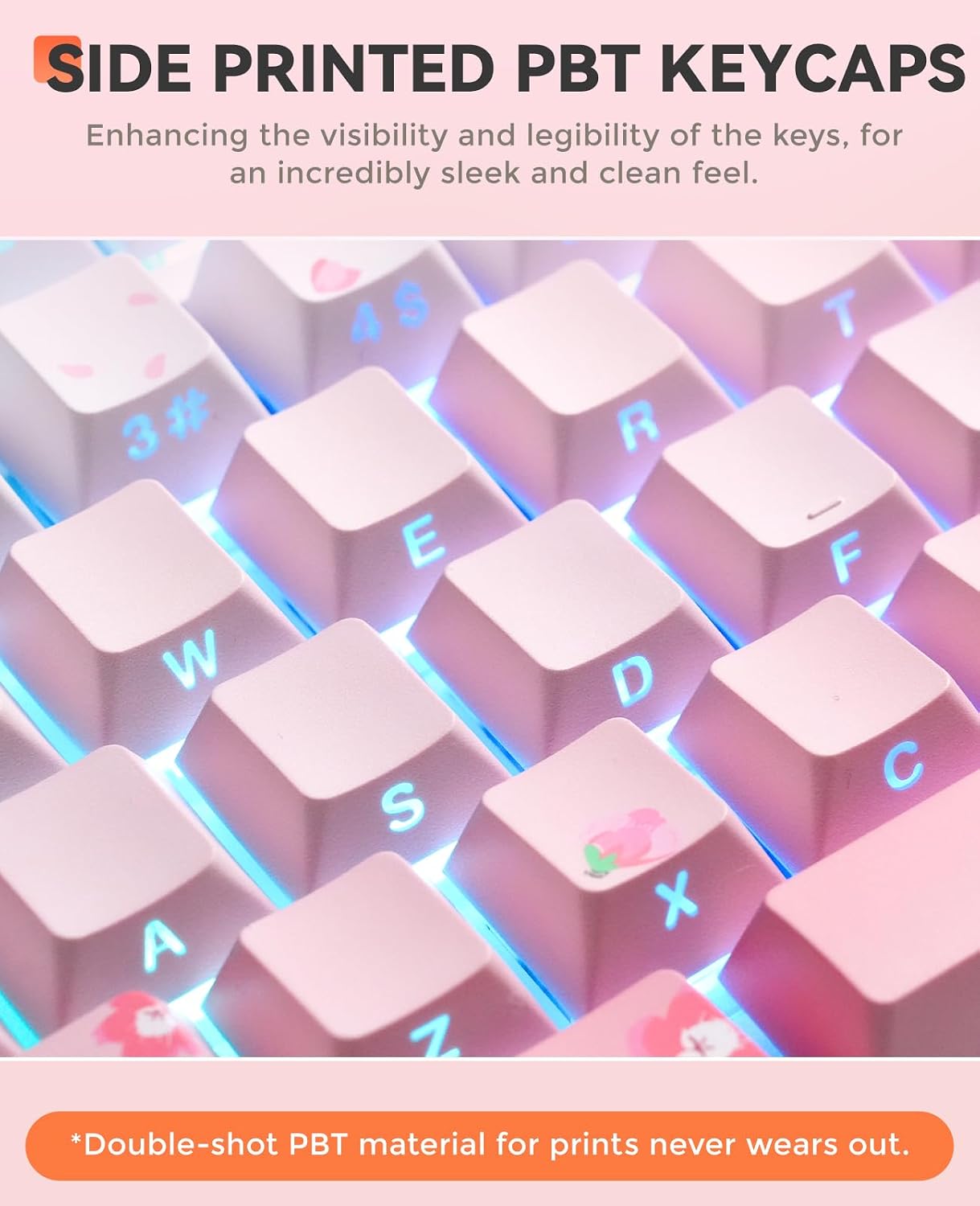 Thumbnail 3 de DAREU EK98PRO Sakura Pink Mechanische Gaming-Tastatur – 98% Layout, Gasket Mount, Hot Swap, 4000 mAh Akku