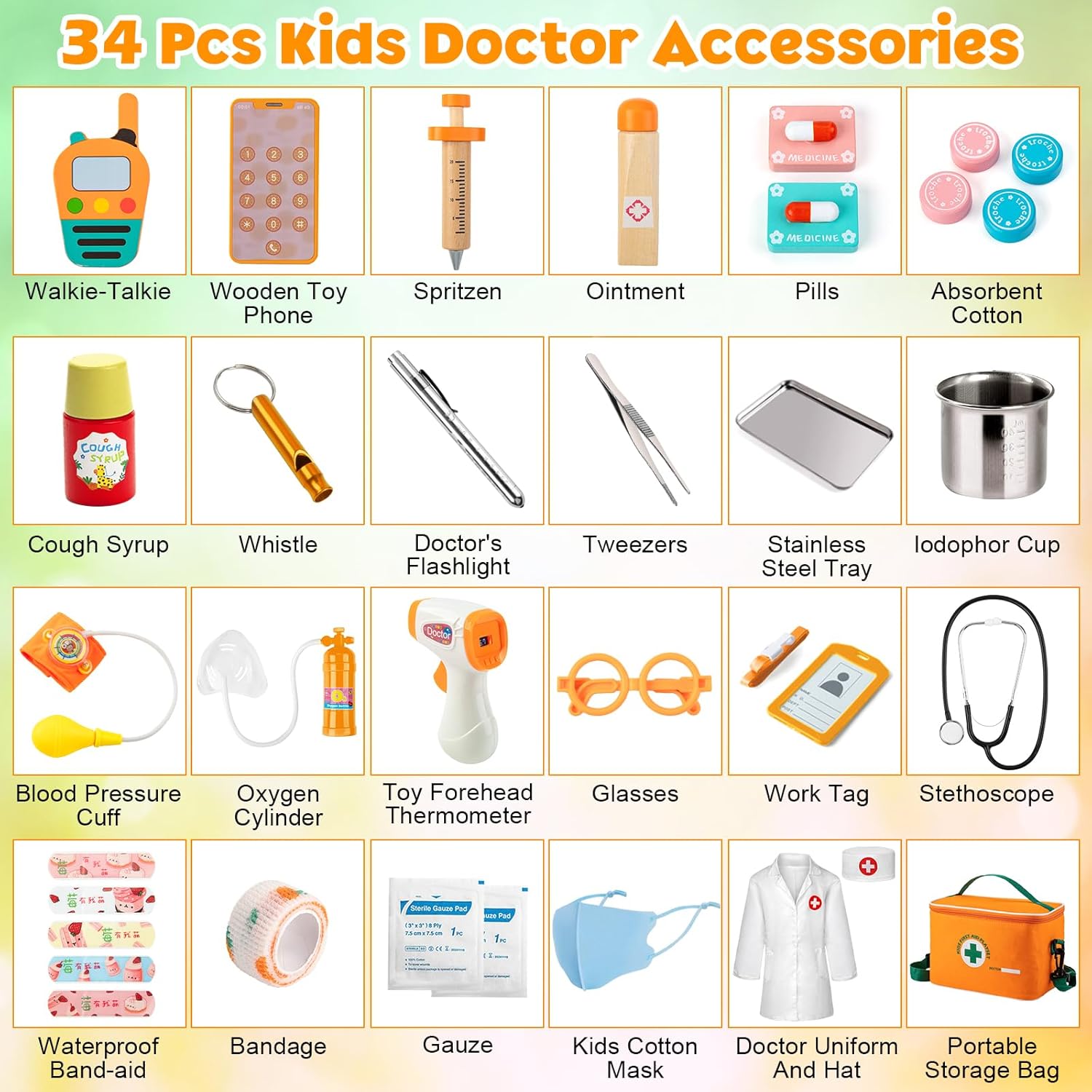 Detalle 1 de EFO SHM Kids Doctors Kit 34-piece