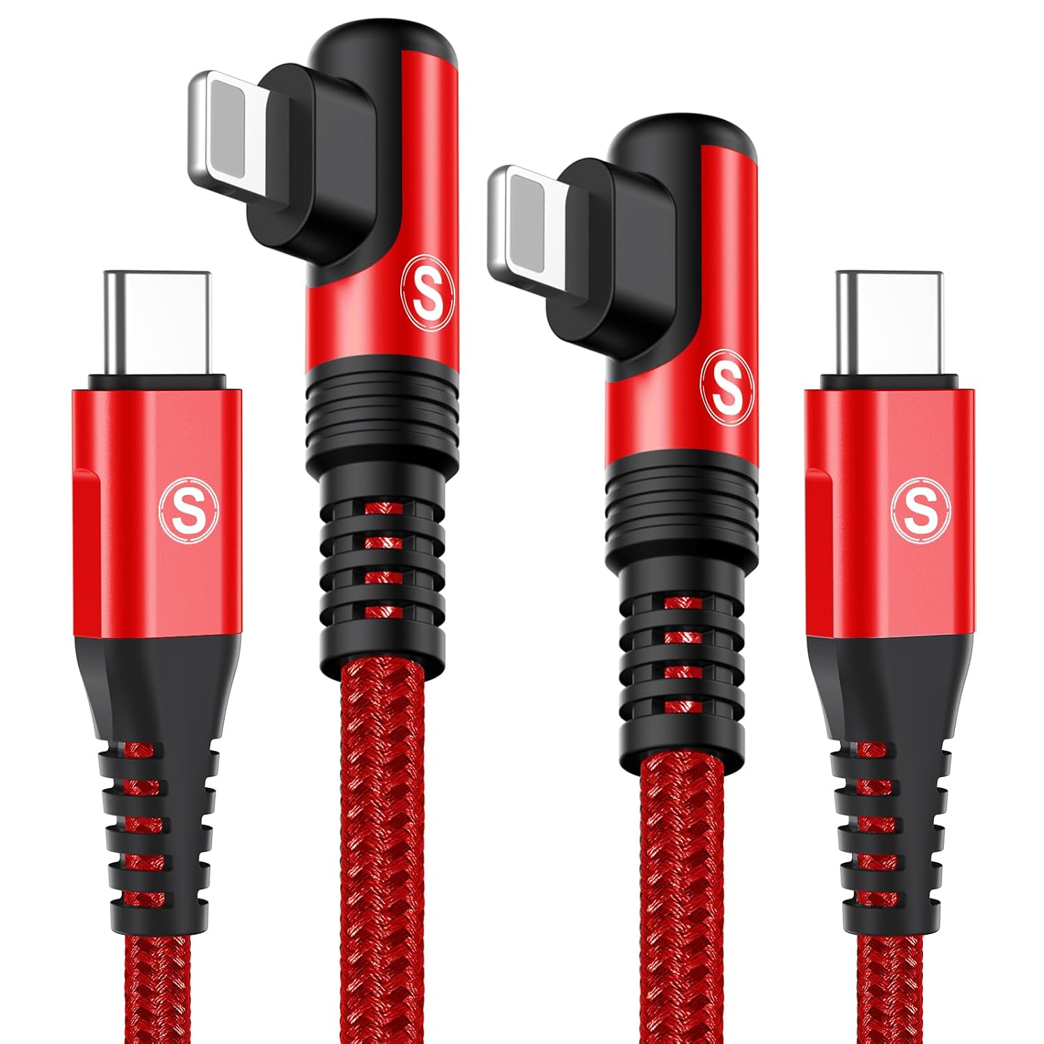 Detalle de SWECENT USB-C Lightning Kabel 2 m, 2er-Set