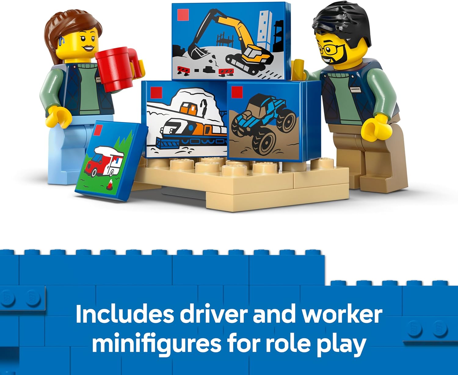 Detalle de LEGO City 60500 Van Toy Truck Kit