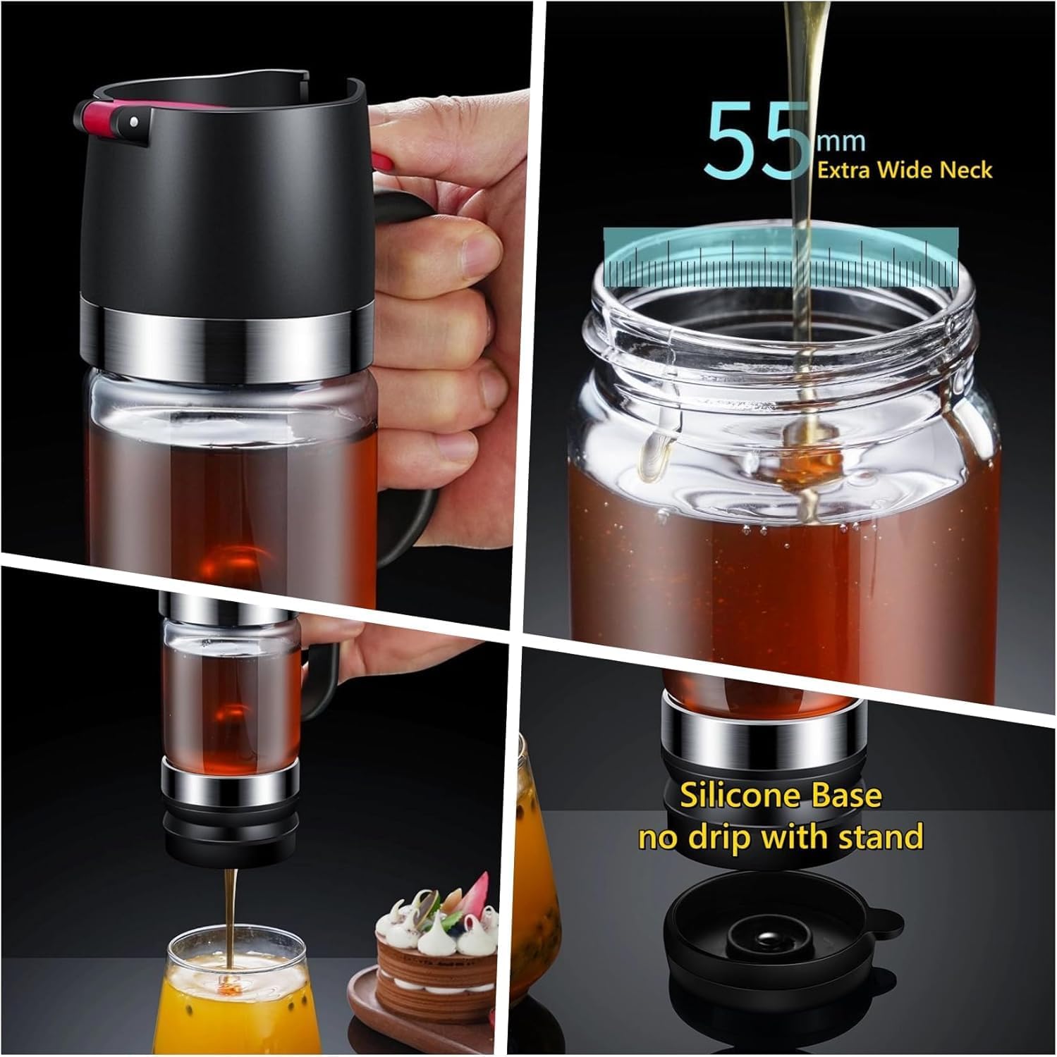 Thumbnail 5 de Syzplnwy distributeur de miel en verre 9 oz