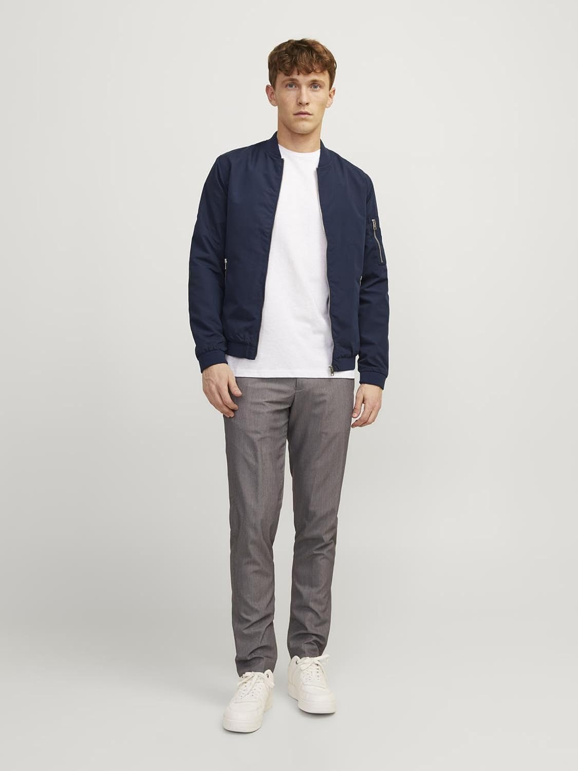 Detalle de Veste bomber à manches longues Jack & Jones – coupe Regular Fit en polyester