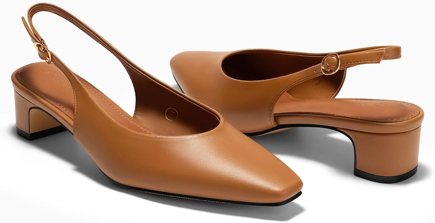 Detalle 2 de Coutgo Slingback Pumps in Faux Leather