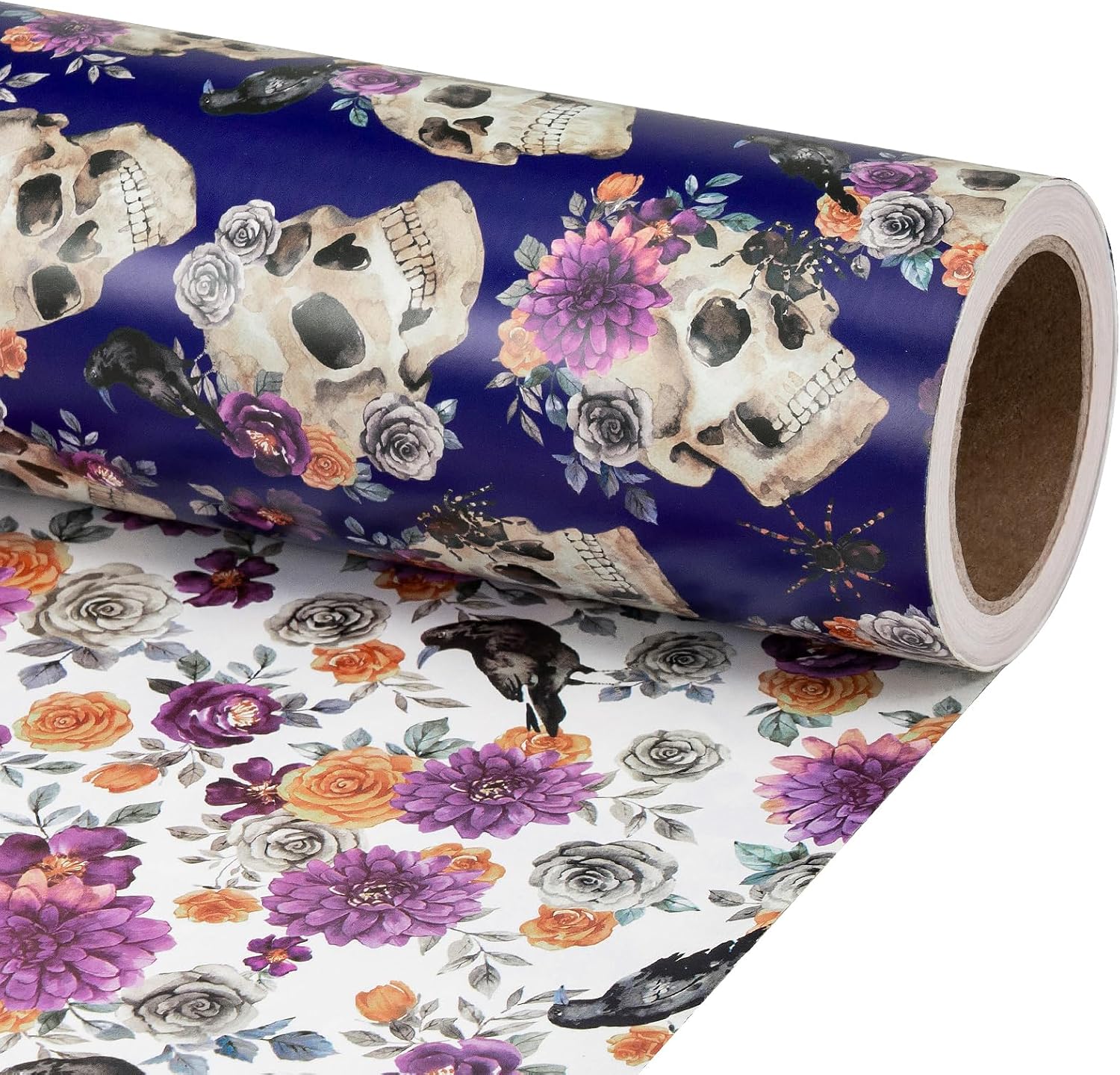 Detalle de RUSPEPA Reversible Wrapping Paper Roll, 17 Inches x 16.4 Feet