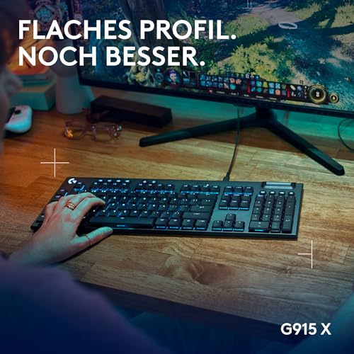 Detalle de Logitech G G915 X – Kabelgebundene Gaming-Tastatur