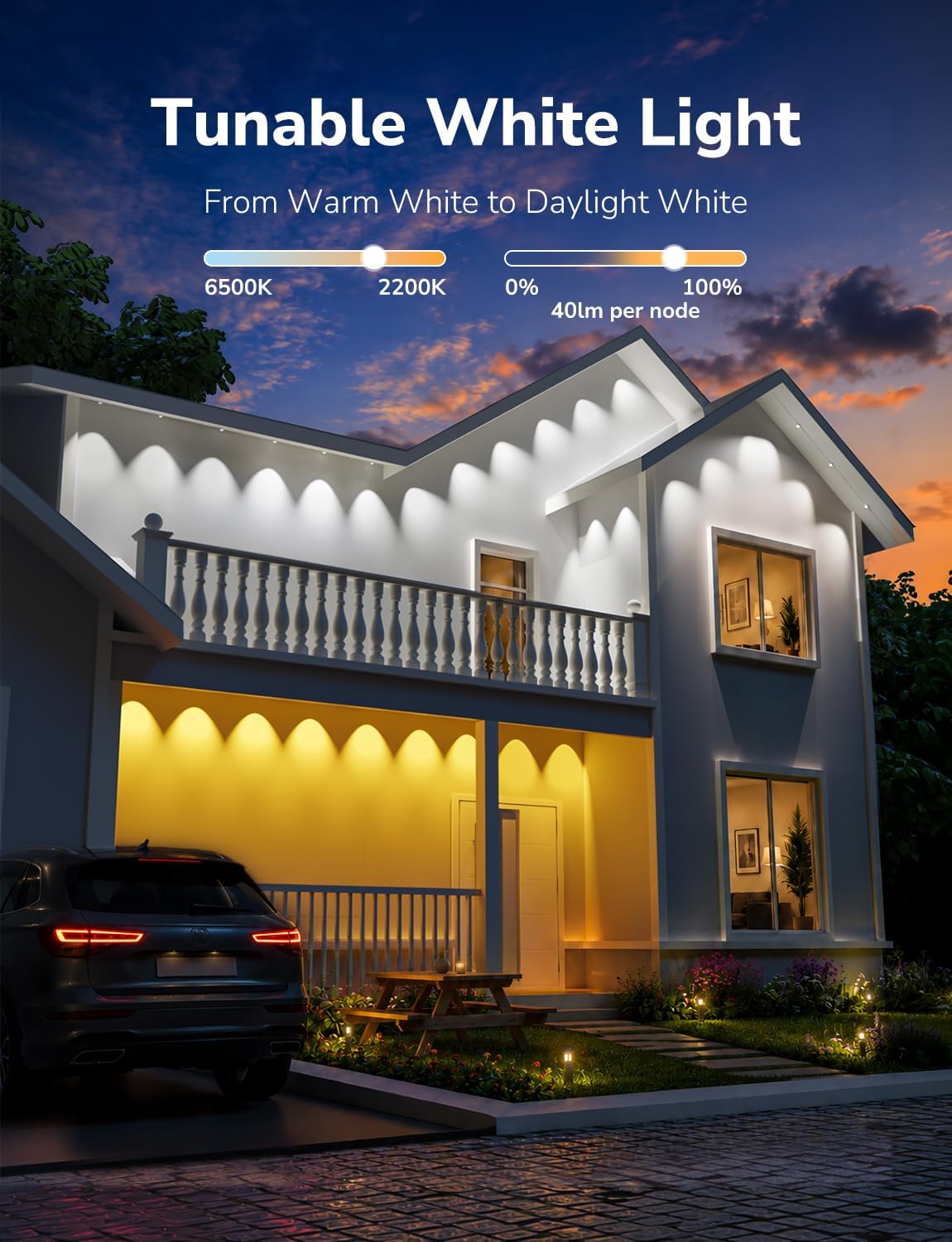 Detalle de Lepro permanent outdoor lights 50 ft
