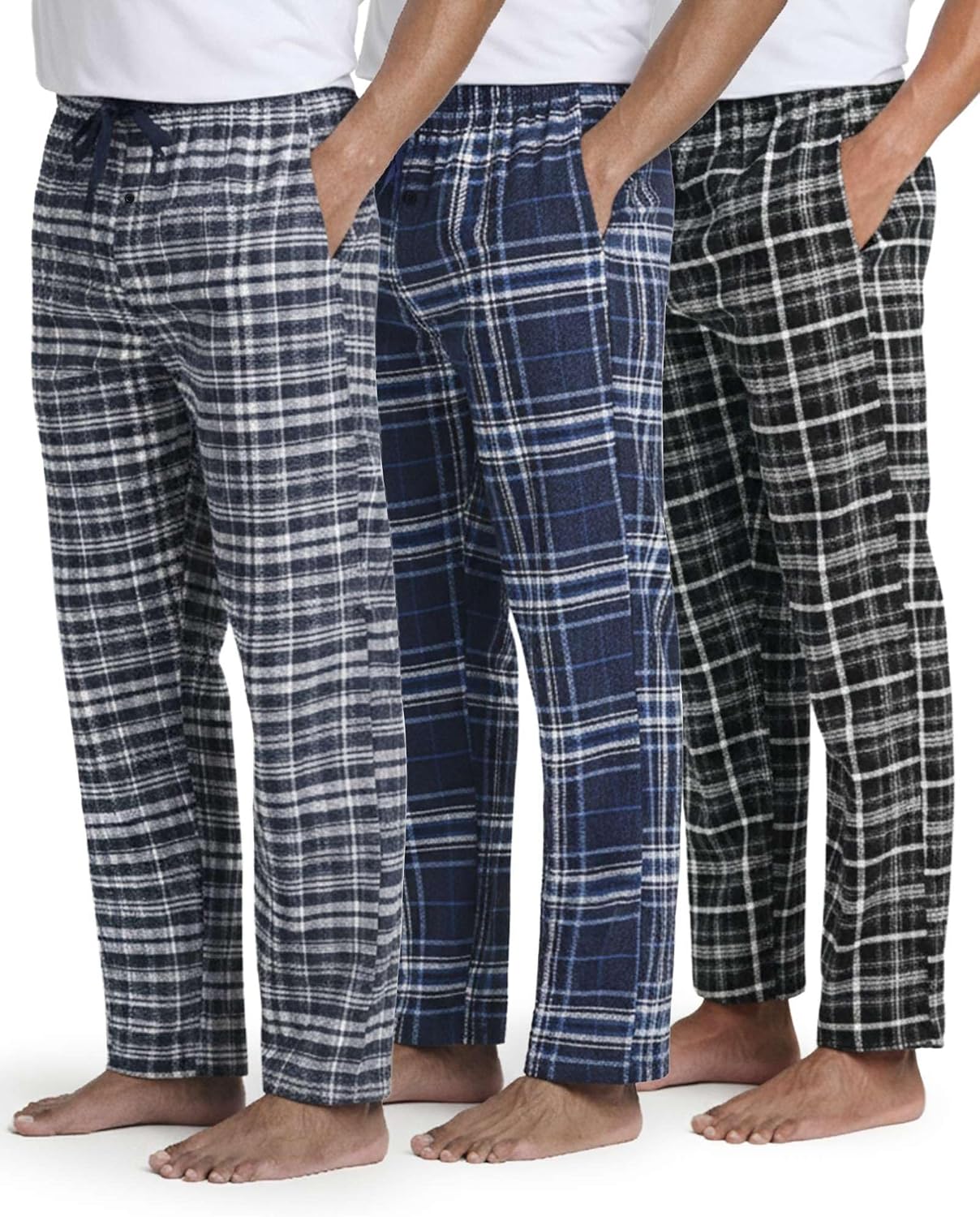 Thumbnail 2 de Real Essentials 3 Pack Pajama Pants, Big & Tall