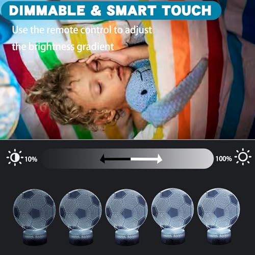 Thumbnail 3 de Skythrive Luce Notturna 3D Il Calcio Illusion Cambia Colore 16 Colori – Regalo Studio per Ragazzi e Ragazze