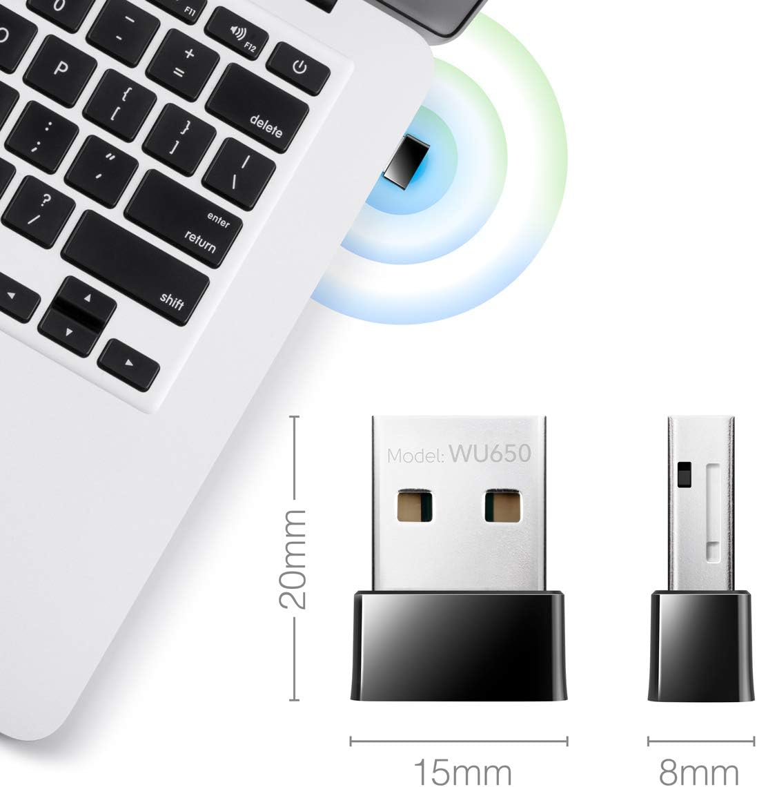 Detalle de Cudy WU650 AC 650Mbps USB WiFi adapter