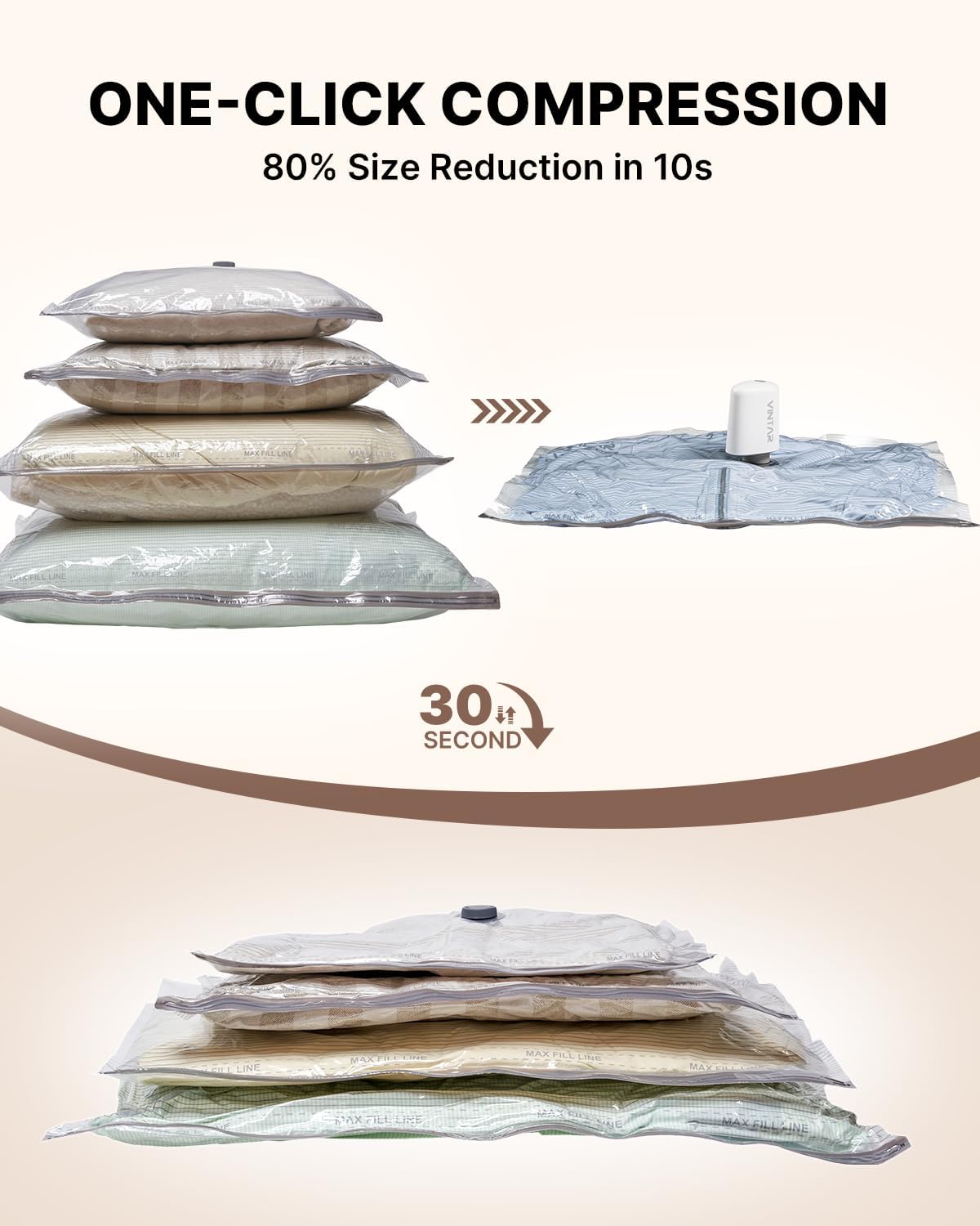 Thumbnail 4 de VINTAR Vacuum Storage Bags, 16-Pack