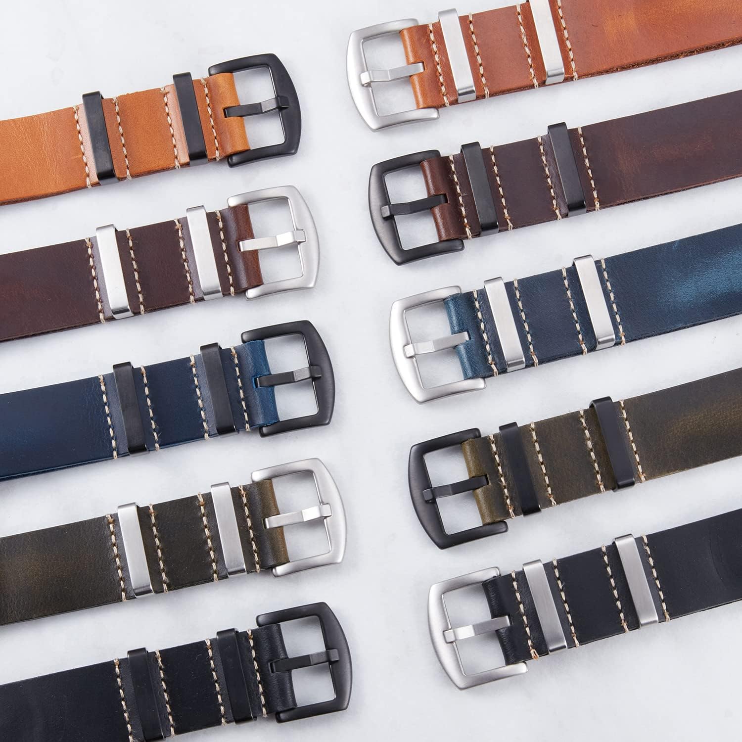 Thumbnail 3 de BINLUN Cinturini Pelle 18–24mm Orologi