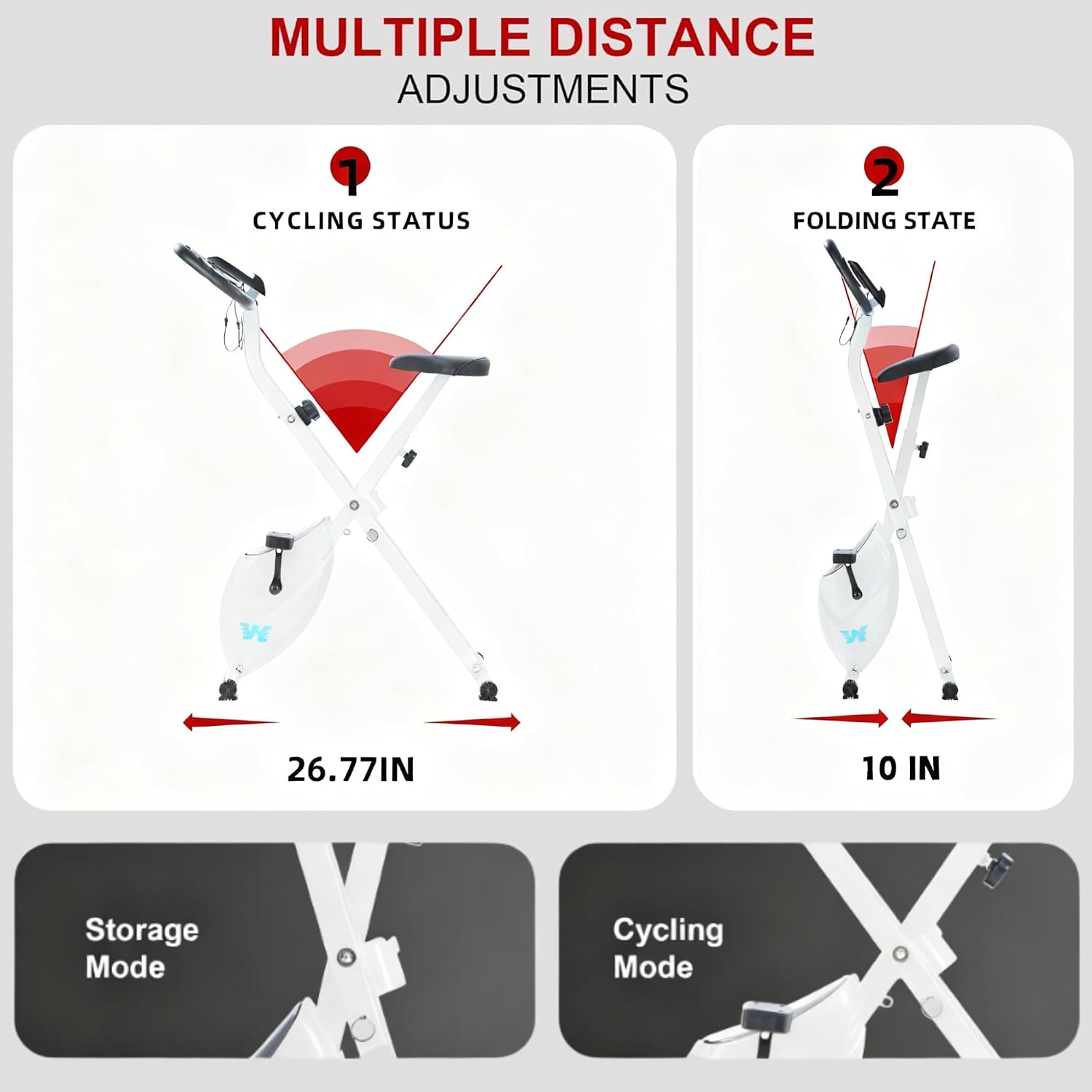 Thumbnail 4 de BARWING 5-in-1 Foldable Exercise Bike 350 lb