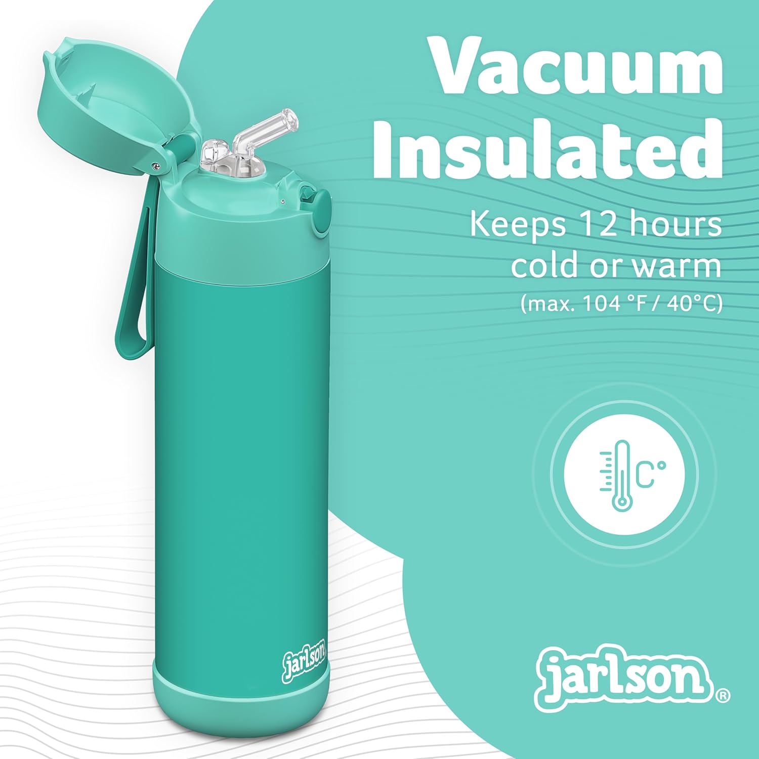 Detalle de Jarlson Gourde Enfant CHARLI 350 ml – Fête l’eau avec style, sans BPA