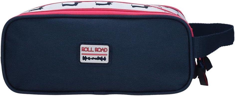 Detalle de Astuccio scolastico Roll Road Teckel: tre scomparti in poliestere per l’organizzazione quotidiana