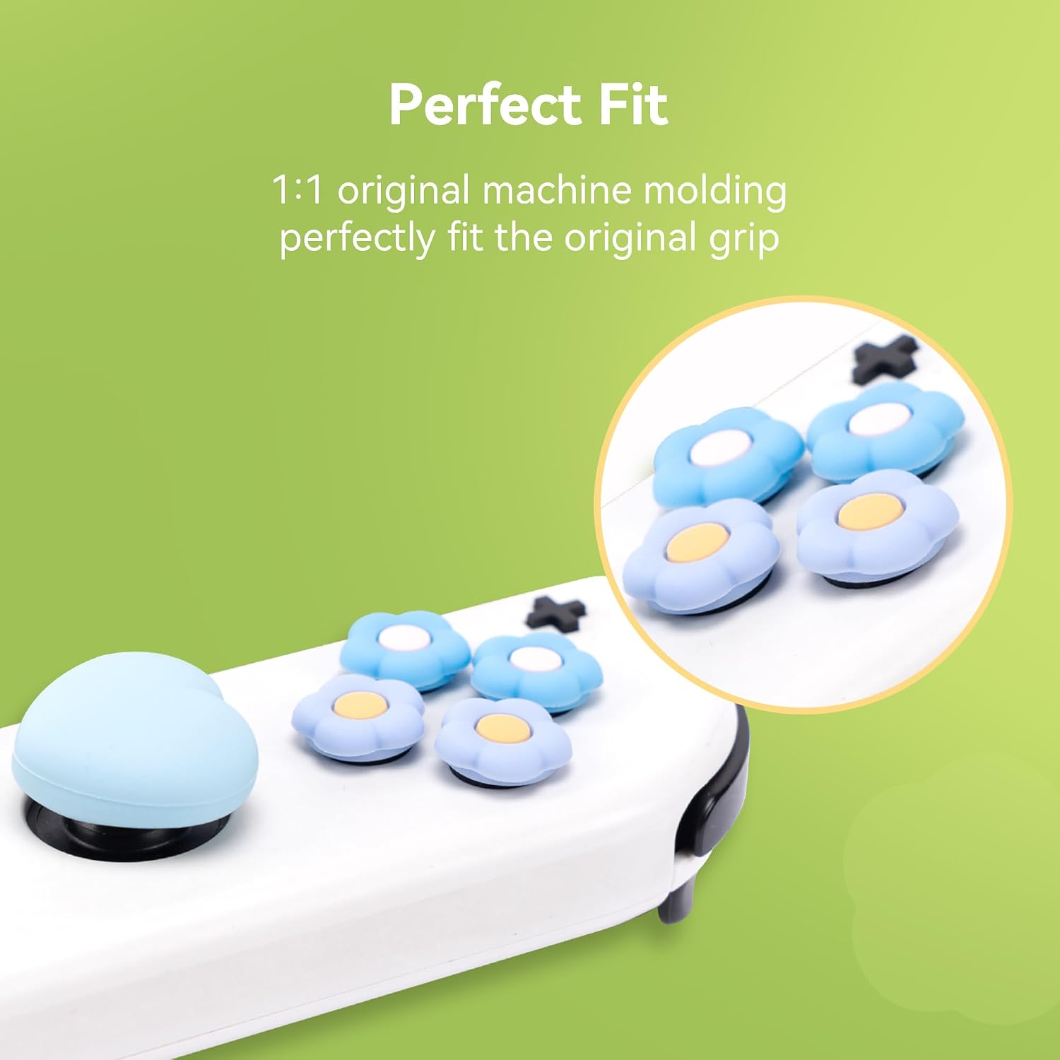 Detalle de GeekShare Silikon Joystick-Kappen Set für Switch