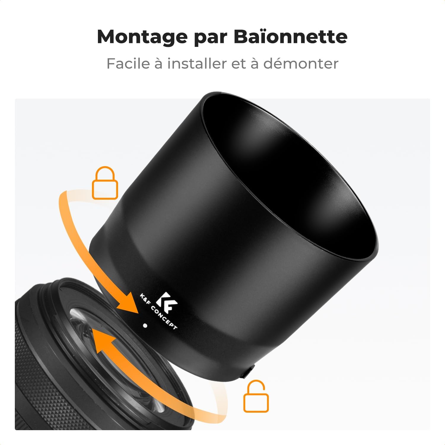 Detalle de K&F CONCEPT ET-74B pare-soleil 67 mm