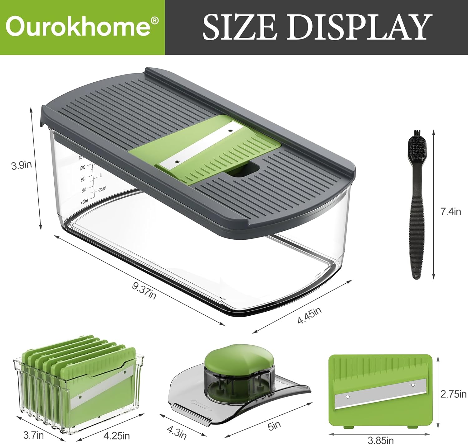 Thumbnail 6 de Ourokhome Mandolin Slicer 6-Blade 🍴