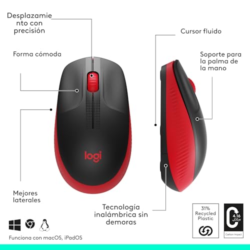 Thumbnail 5 de Logitech M190 Ratón inalámbrico ambidiestro, batería 18 meses 🖱