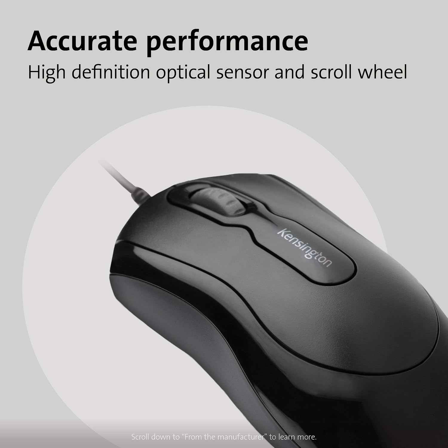 Thumbnail 1 de Kensington Souris filaire SmartFit™ K72356EU – Ambidextre, USB-A, Design Ergo