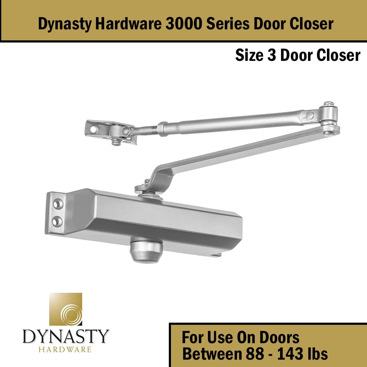 Thumbnail 4 de Dynasty Matériel 3000-Alum, ferme-porte à ressort, 3 cm ⚙