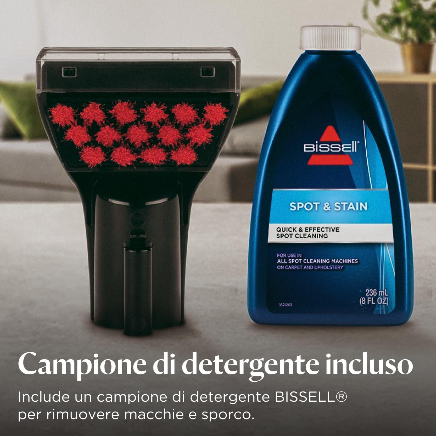 Detalle de BISSELL SpotClean ProHeat: Lavaggio mirato per tappezzeria e tappeti, con tecnologia HeatWave
