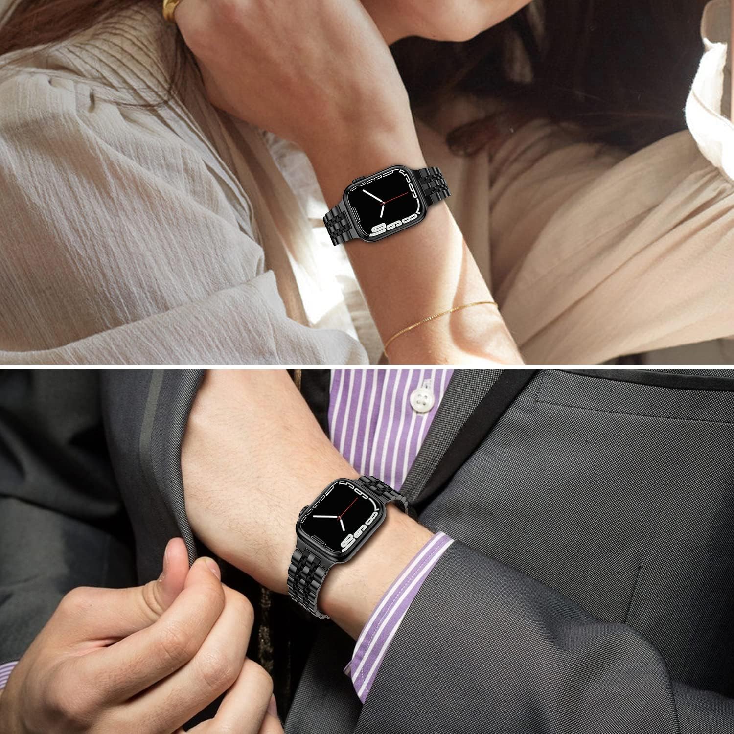 Thumbnail 6 de Anlinser metal Apple Watch strap 46mm