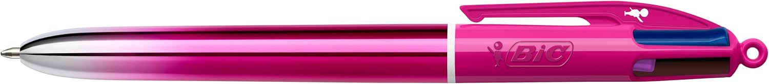 Thumbnail 1 de BIC 4 Couleurs Smooth – Stylos-billes rétractables à pointe moyenne (1 mm) – Pack de 5
