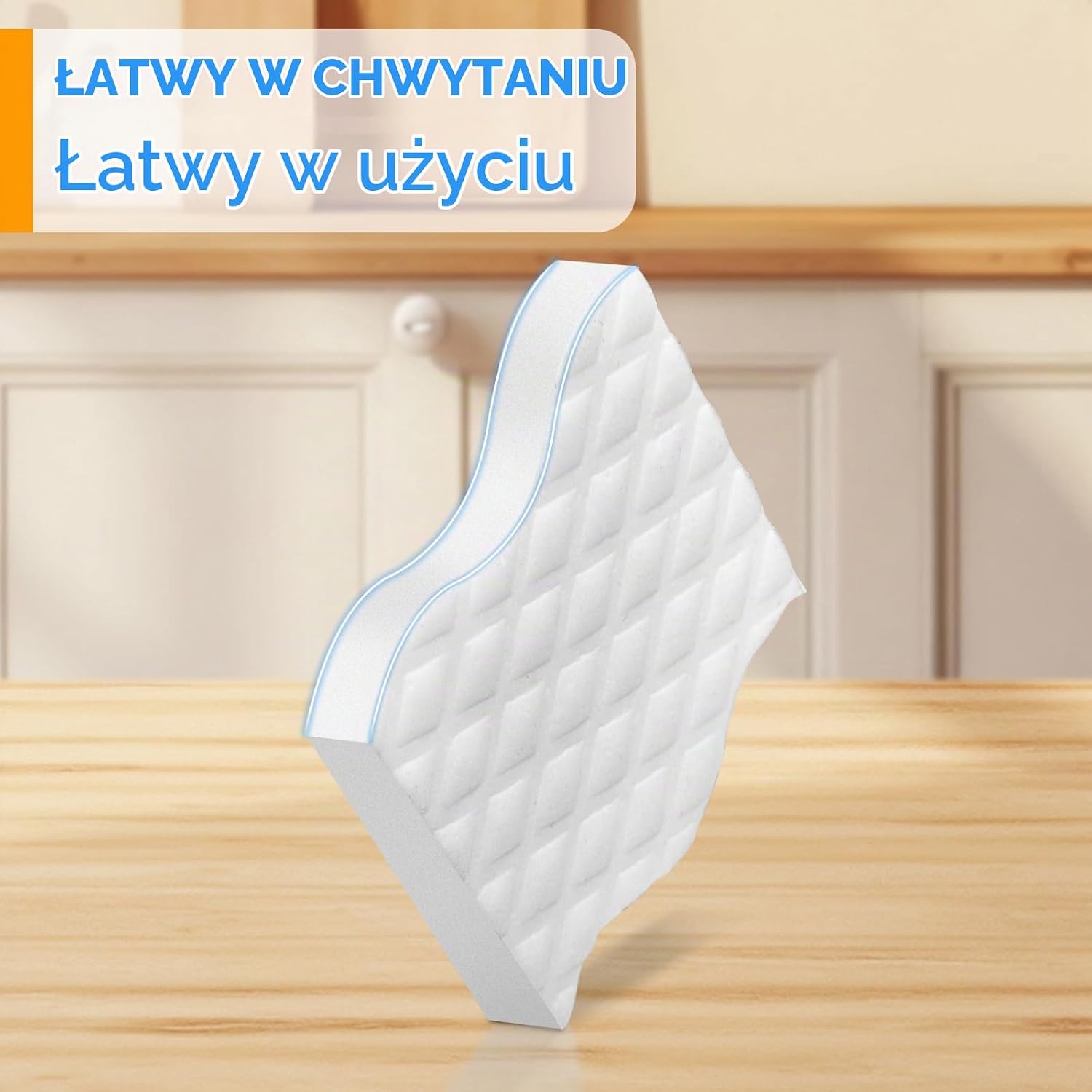 Detalle 2 de Surfela SF-DE6 – gąbki melaminowe 10 × 7 × 2 cm, zestaw 6 sztuk