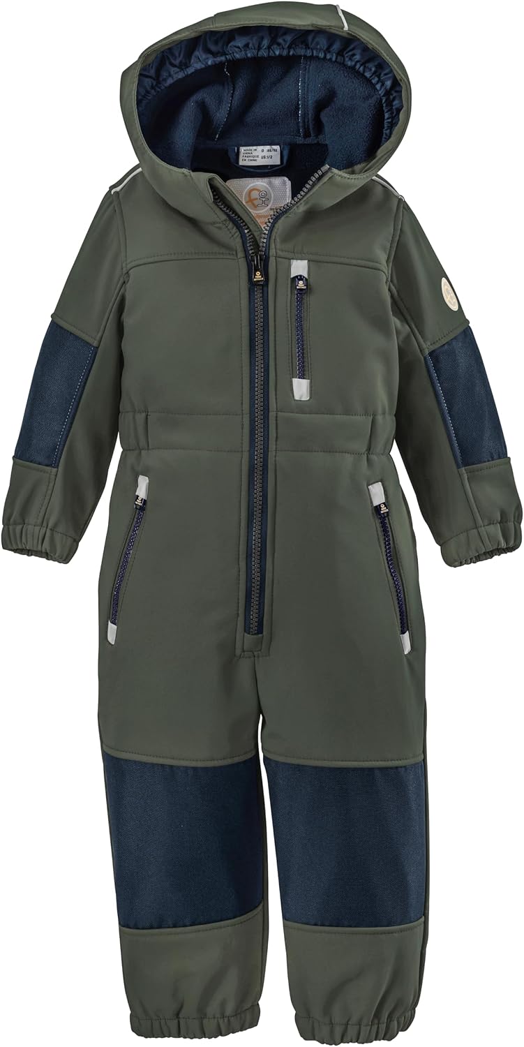 Detalle de First Instinct by Killtec Unisex Baby Fiow 35 Mns Onpc Softshell Overall mit Kapuze