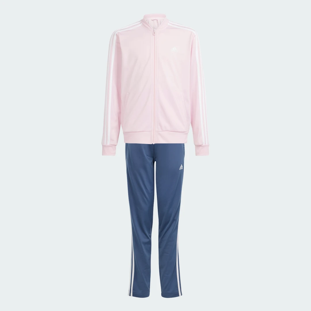 Detalle de Chándal Essentials 3 bandas de Adidas — Rosa, comodidad para el día a día