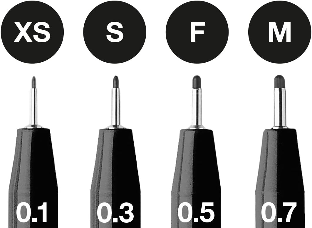 Thumbnail 3 de Faber-Castell Pitt Artist Pen Set di 4 Pennarelli – Nero Impermeabile e Resistente alla Luce
