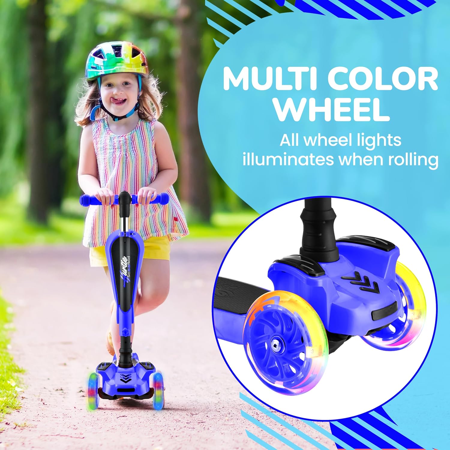 Thumbnail 5 de Hurtle ScootKid 3-Wheel Scooter for Kids