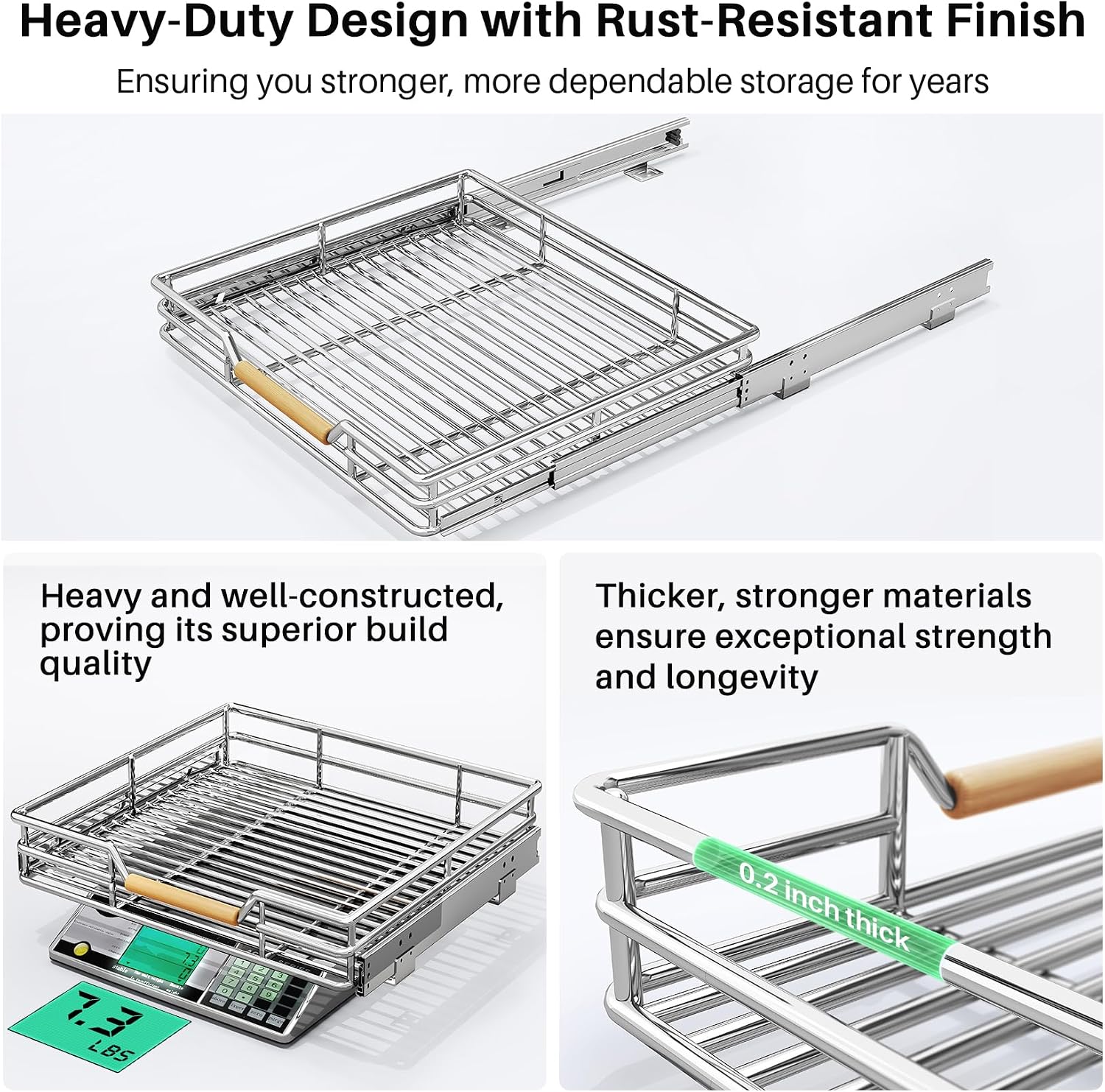 Thumbnail 5 de Pull Out Cabinet Organizer 18" W x 21" D