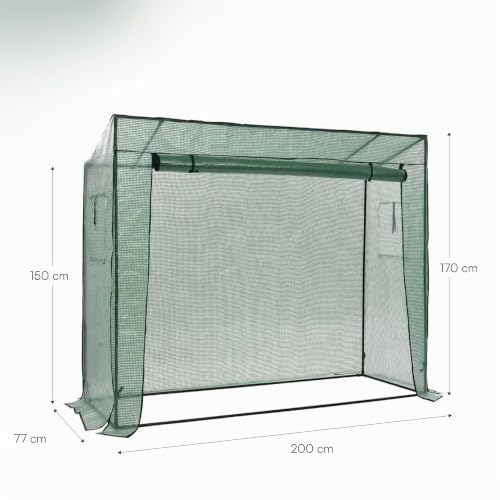 Detalle de Baroni Home Serra da Giardino con Copertura in PVC Trasparente – Telaio in Acciaio Resistentes e Porta Avvolgibile