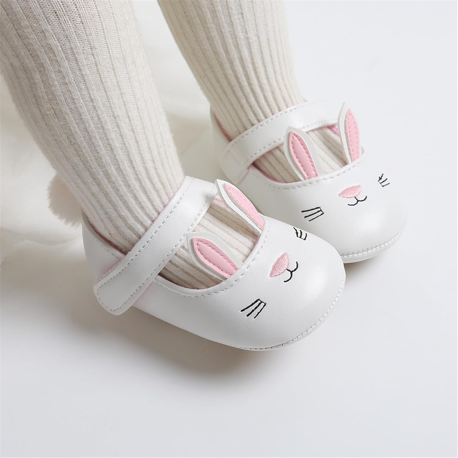 Thumbnail 1 de RVROVIC Baby Girl Moccasins: Sparkly Soft Sole Prewalker Shoes