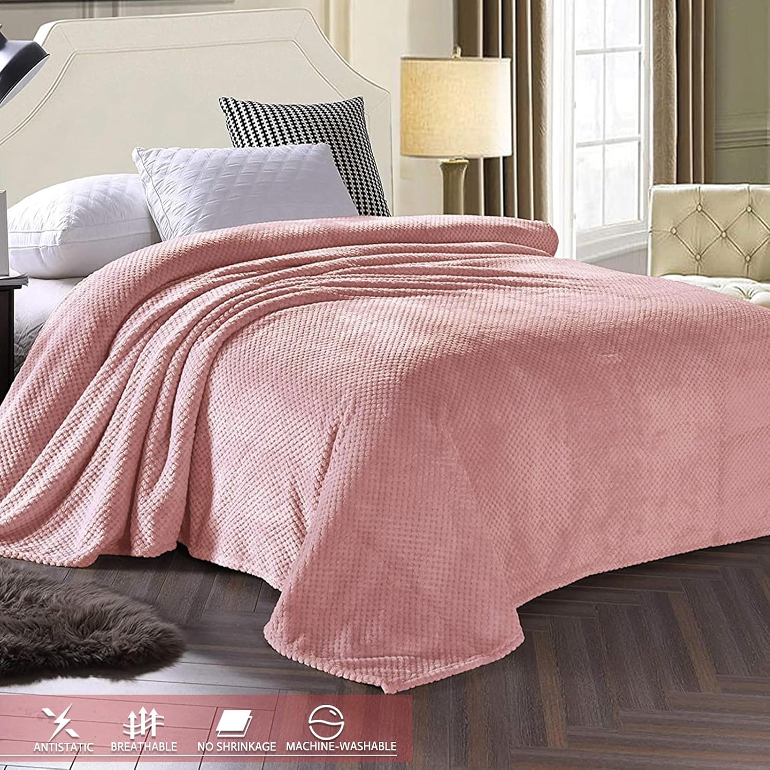 Detalle de Fleece bed blanket 230x265 cm king