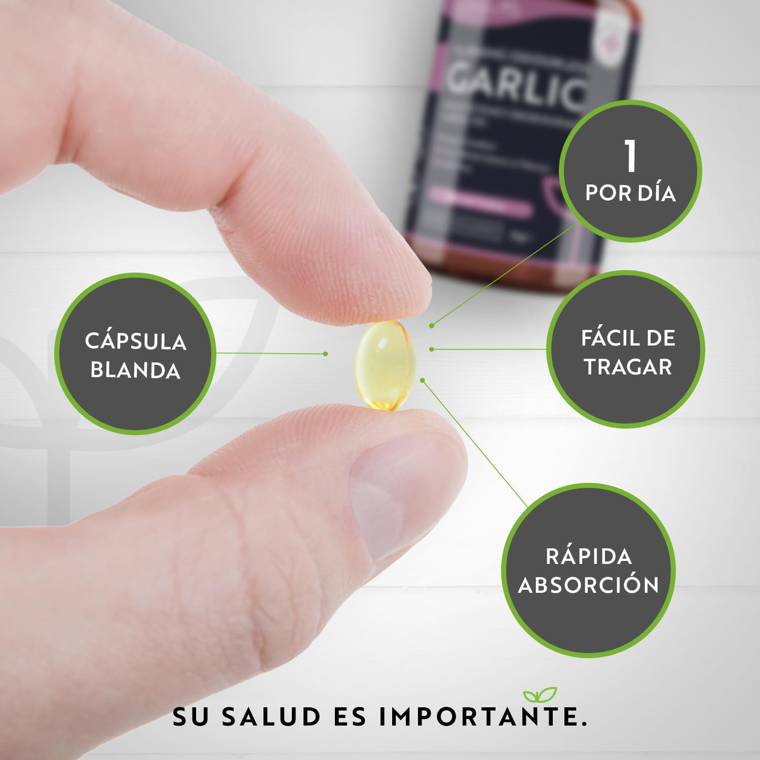 Detalle 2 de Nutravita Ajo 15.000 mg 180 cápsulas