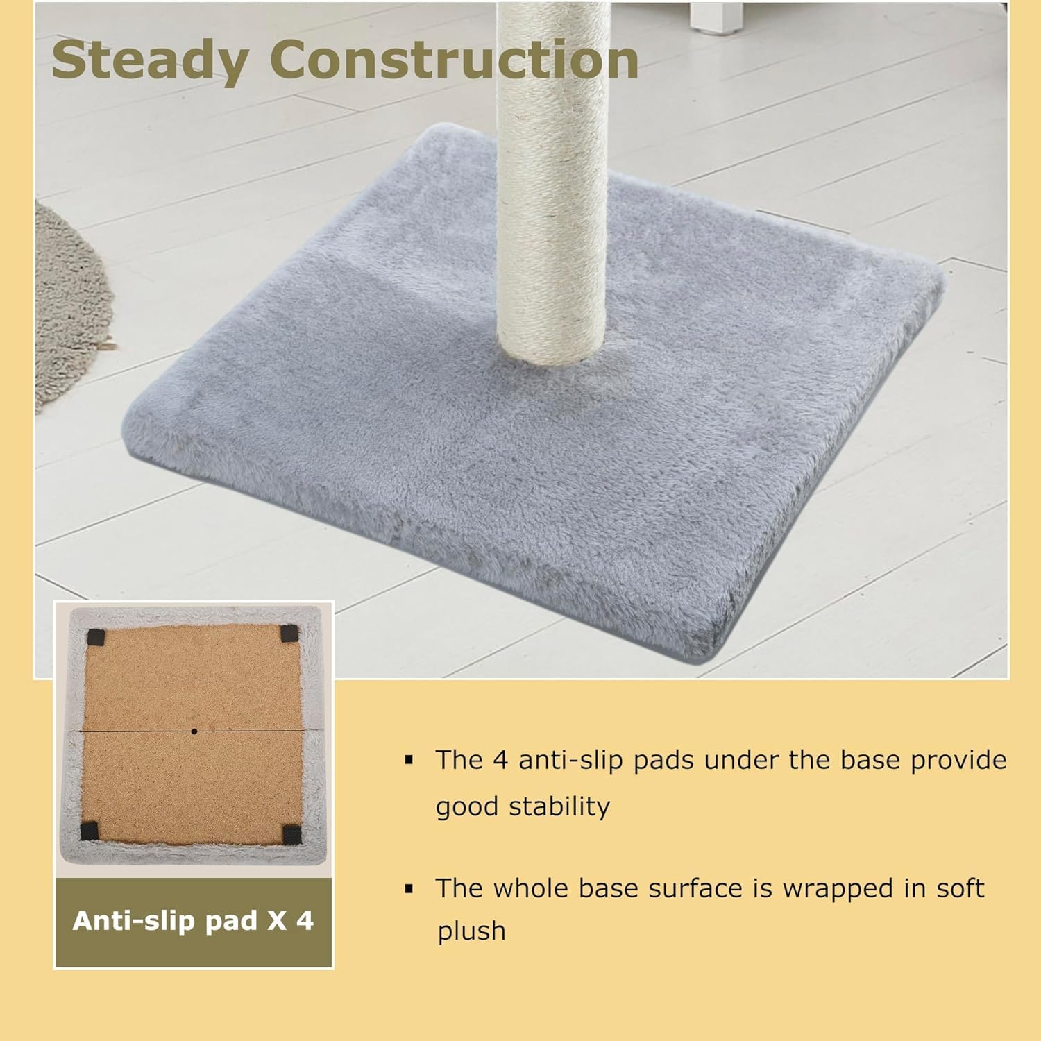 Thumbnail 2 de Dimaka 29" Tall Cat Scratching Post with sisal 🐱