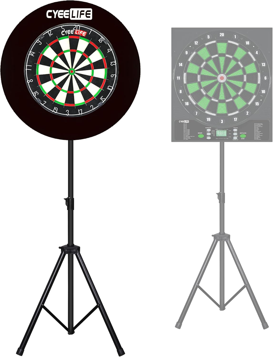 CyeeLife Dartboard Stand Portable Tripod 199 cm