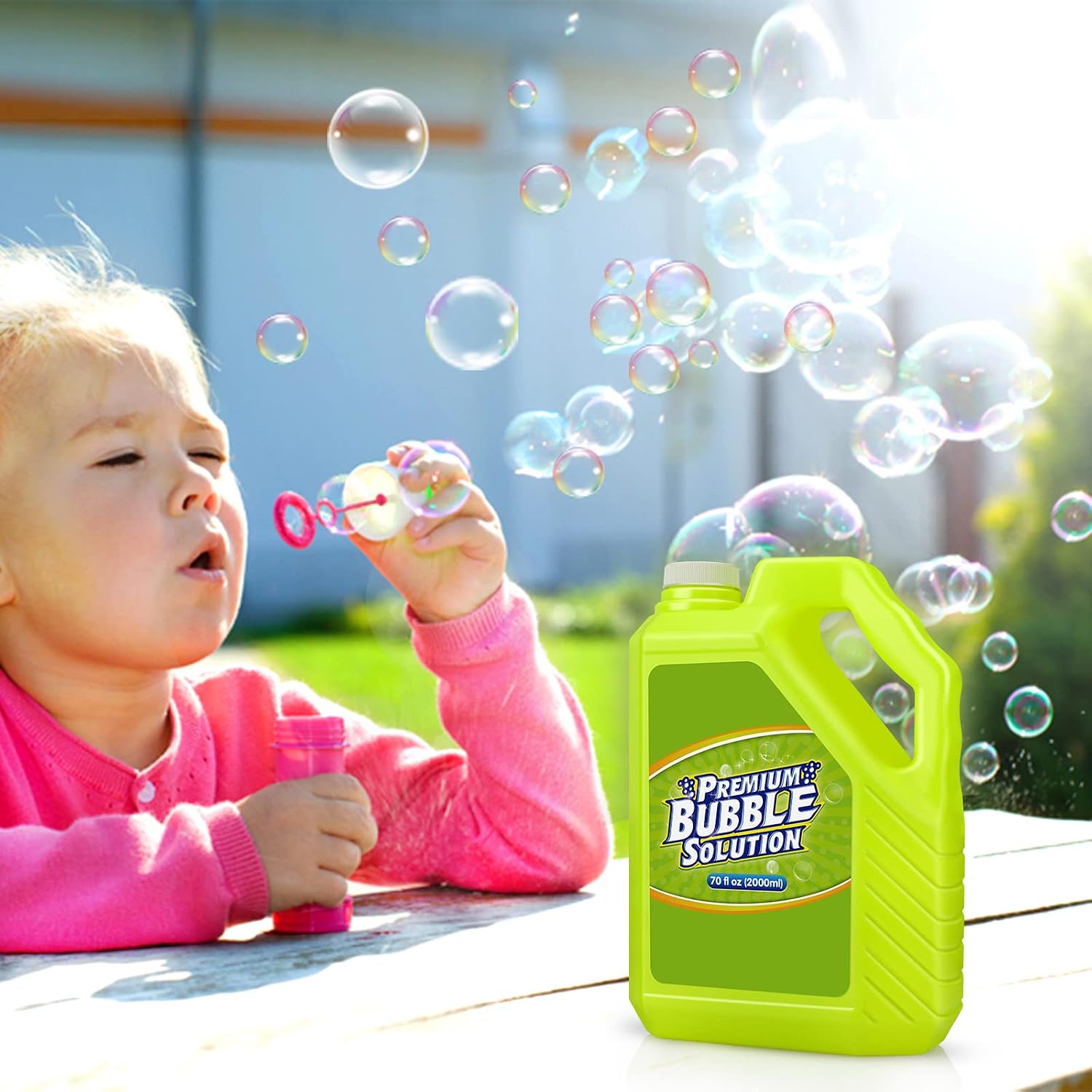 Thumbnail 6 de Bubble Solution Refill – 70 OZ Premium Bubbles for Bubble Machines, Wands, and More