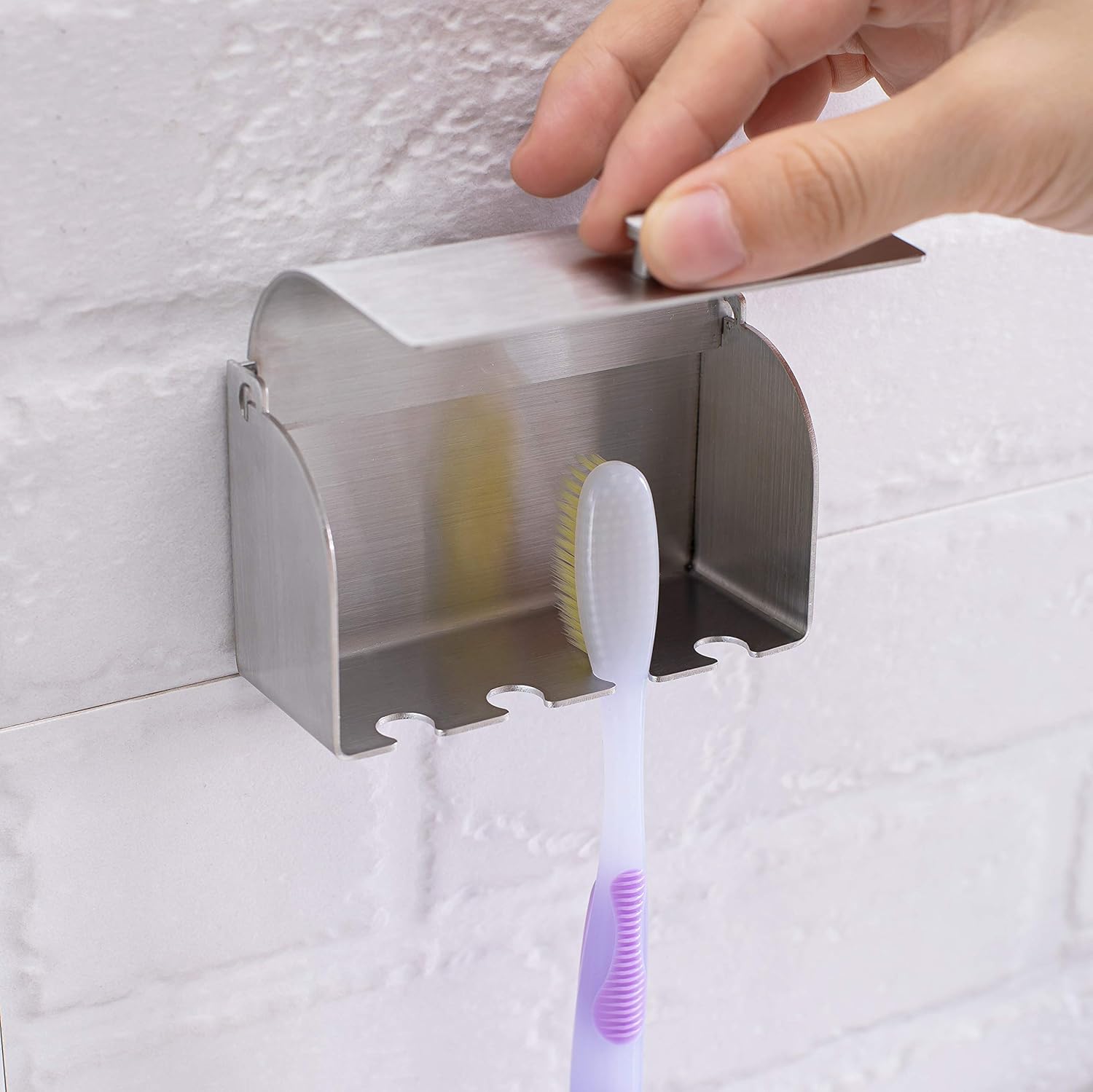 Thumbnail 1 de Zahnbürstenhalter 304 Edelstahl mit 4 Schlitzen