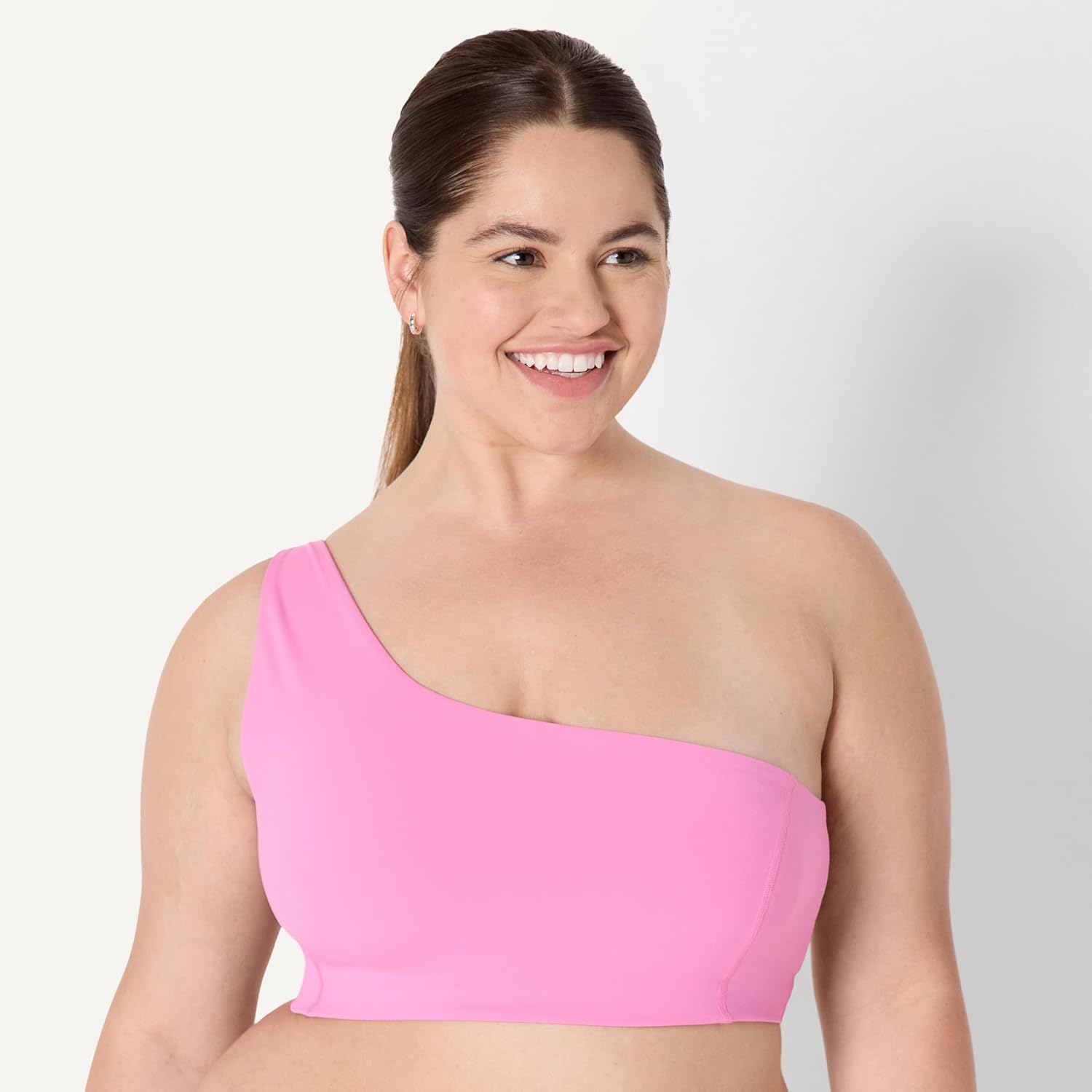 Thumbnail 5 de Amazon Essentials Damen Active FormFlex Sport-BH „Buttery Soft“ mit One-Shoulder-Trägern und Riemchenrücken (leicht stützend)