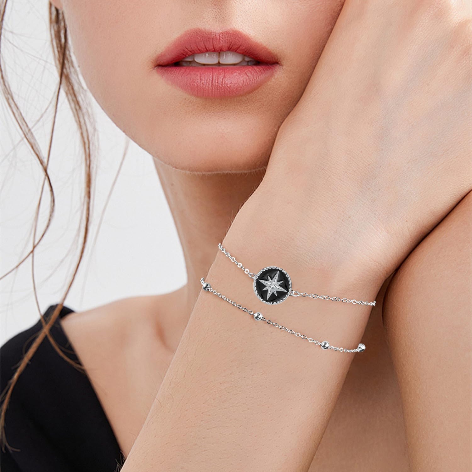 Thumbnail 3 de BerriBling Armband Damen 925 Silber Doppelkette