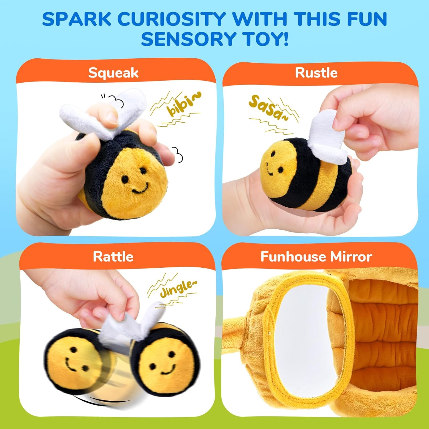 Thumbnail 4 de JoyCat Baby Toys Beehive Rattle for 6-12 Months