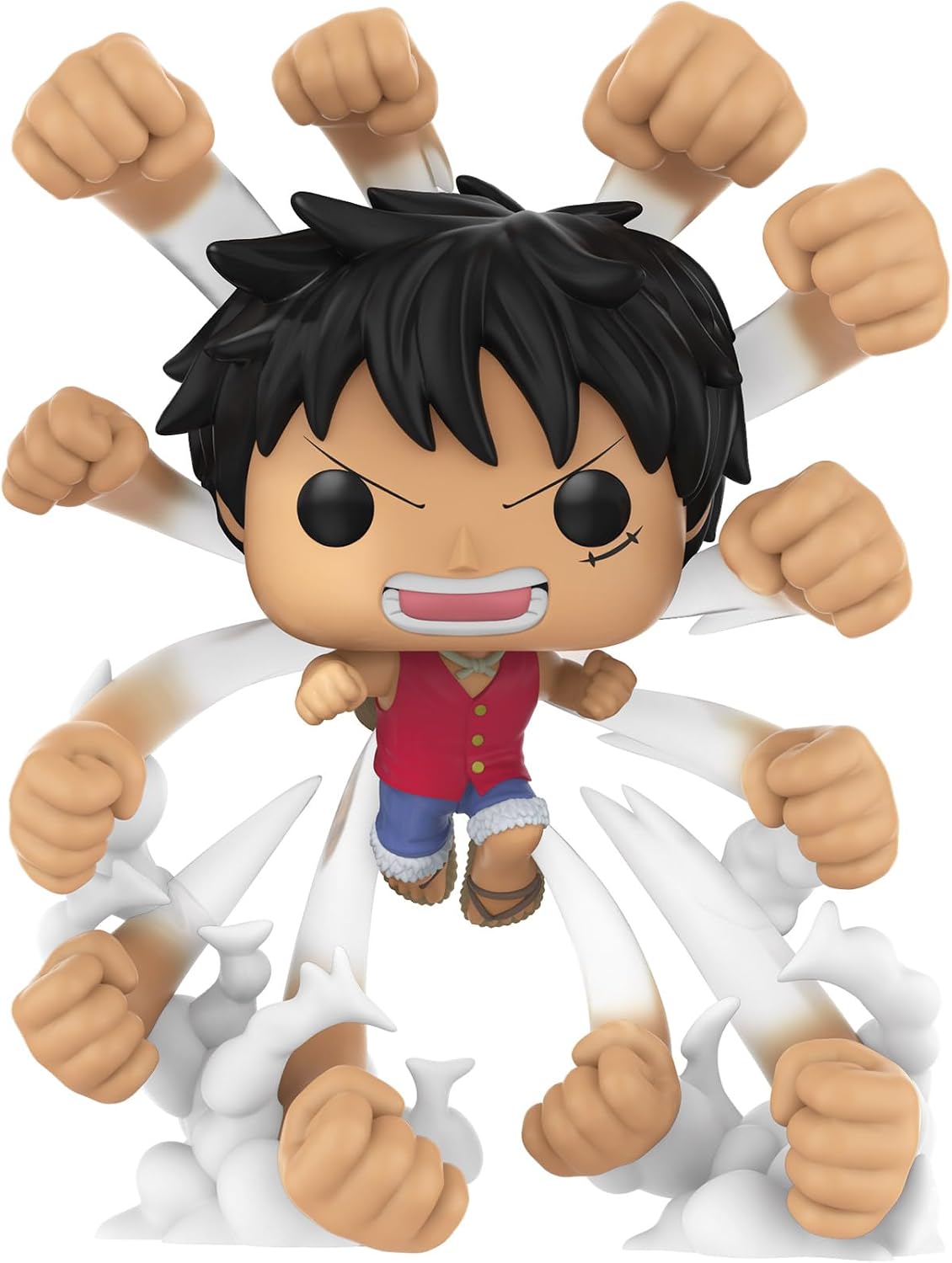 Detalle 2 de POP 92222 Luffy Gum Gum Gatling – One Piece-figur i glansig vinyl
