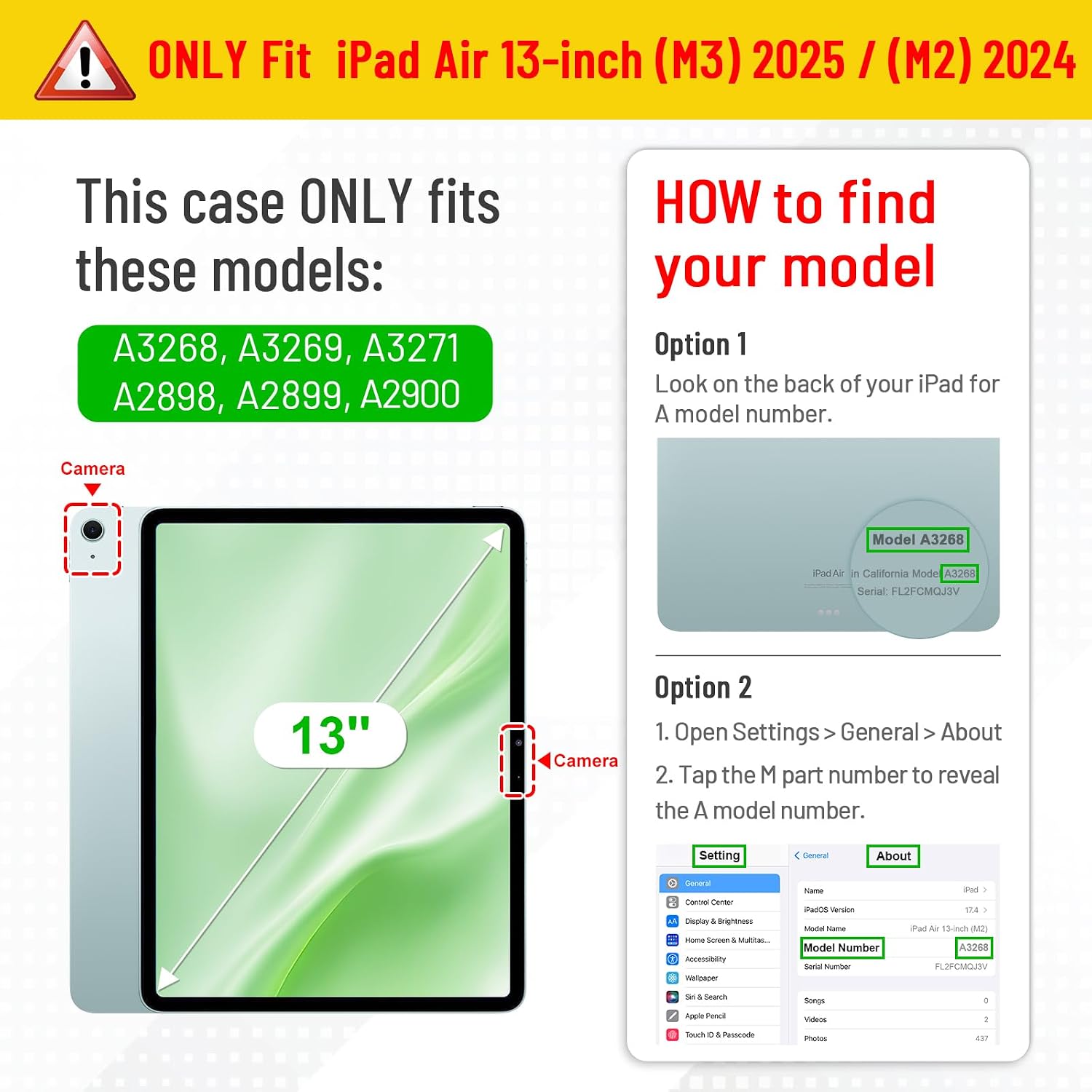Detalle 2 de Fintie Hybrid Hülle iPad Air 13 Zoll 2025