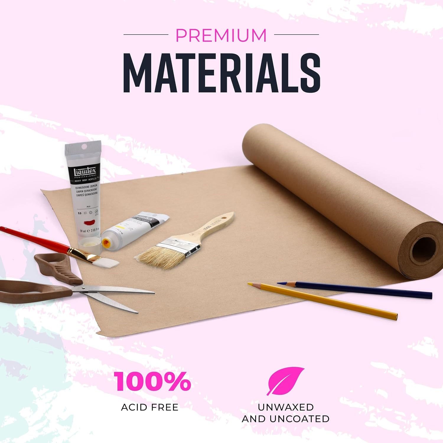 Detalle 2 de Bryco Goods BG-KP-R-B-18-100 Kraft Paper Roll, 18" x 1200