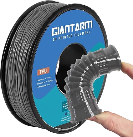 Detalle de GIANTARM 95A TPU Flexible Filament 1.75mm Gris