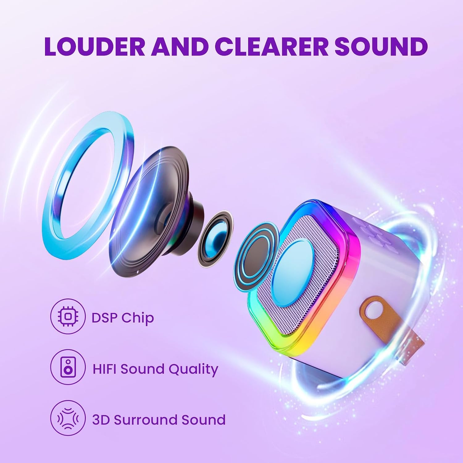 Detalle 2 de IROO Mini Karaoke Machine for Kids 🎤