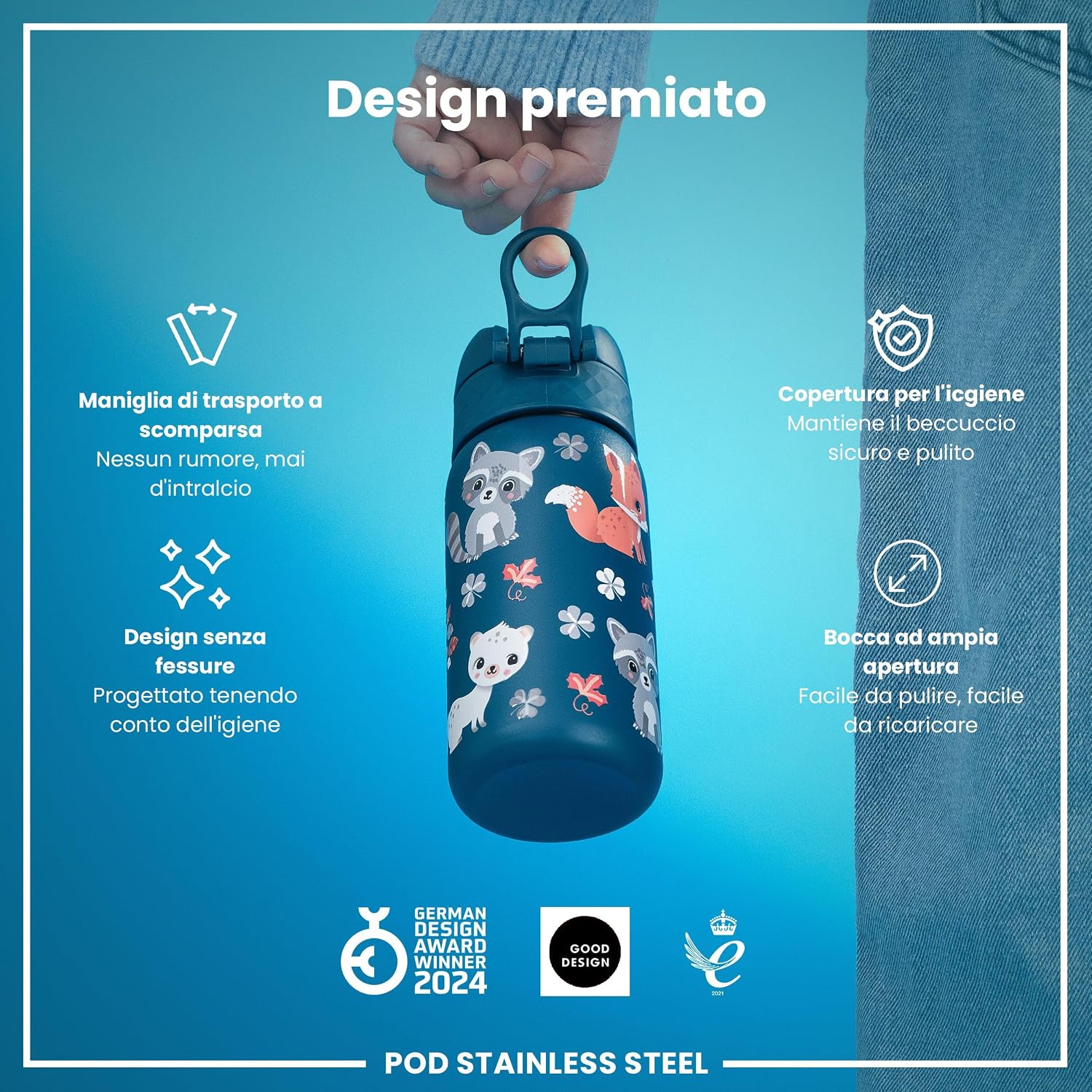 Detalle 2 de Ion8 Borraccia 400ml per bambini